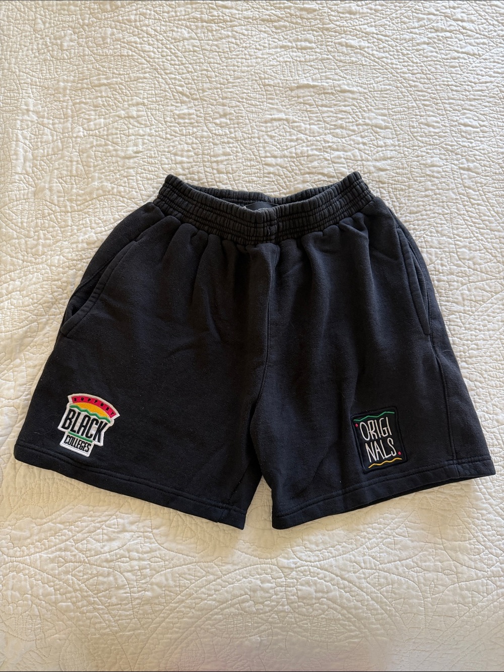 Originals Support Black Colleges Patch Logo Casual Shorts